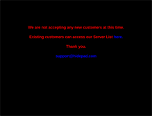 Tablet Screenshot of hidepad.com
